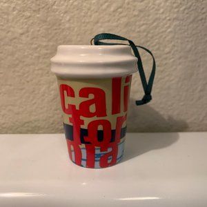 Starbucks 2017 CA To-Go Cup Ceramic Ornament